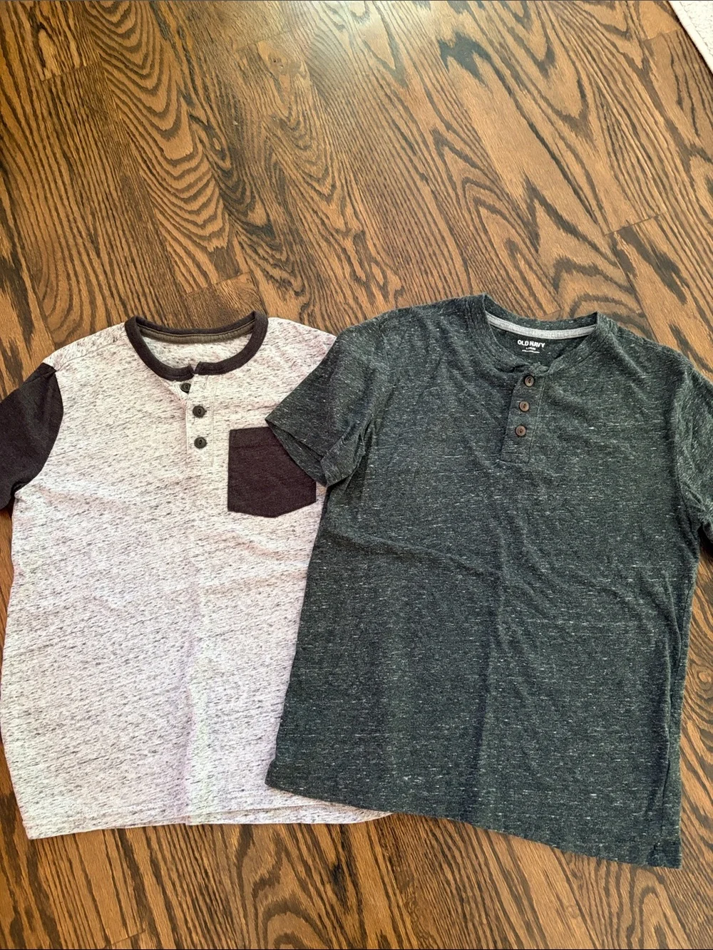 Lot of 2 Kids Old Navy Short Sleeve Henley shirts